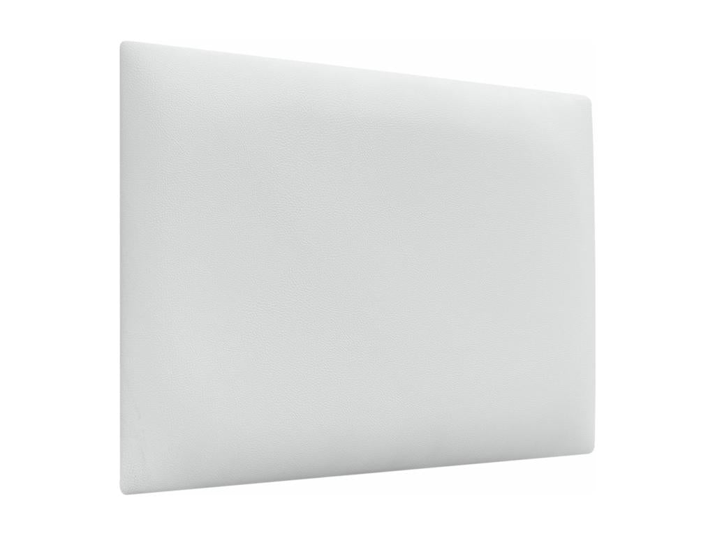 Decohaute Upholstered Headboard in High-Quality Faux Leather, Decohauteerie, Composed of Interchangeable Self-Adhesive Panels, White, 135 cm MIJJ55119
