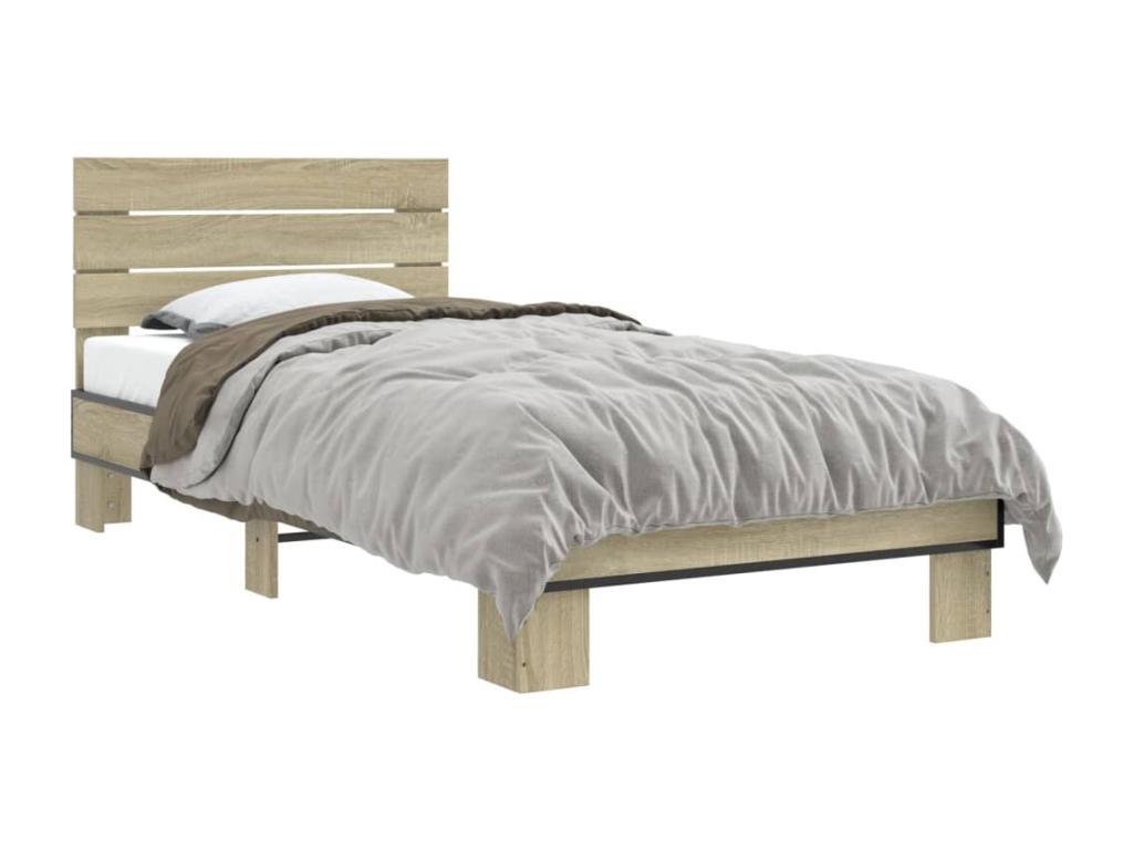 Decohaute oak bed frame without mattress, 90x200 cm DCVC08207