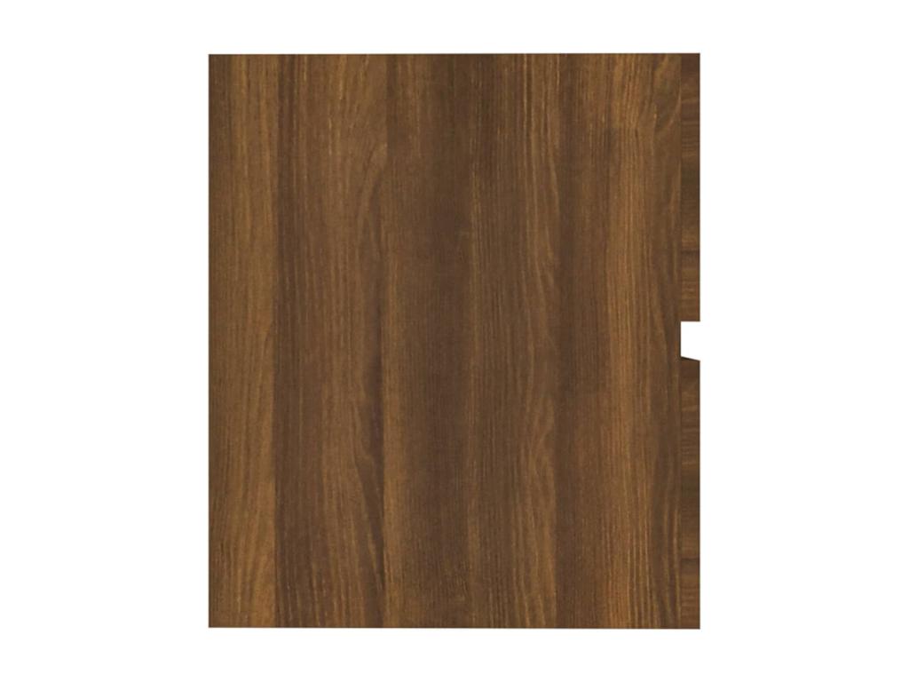Brown Oak Sink Cabinet 41x38.5x45 cm Engineered Wood SEFZ73563
