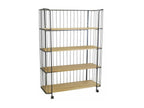 Industrial-style shelving unit on Domopure 4-tier shelf YUPL95967