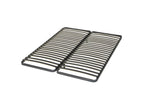 Set of 2 Chicyla FOOV67386 black metal bed bases, 80x200 cm