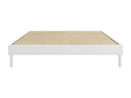 Domopure bed base in white wood - 135x190 cm VBUM17490