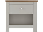 Bedside table with 1 drawer, Cream Oak BCOR75356