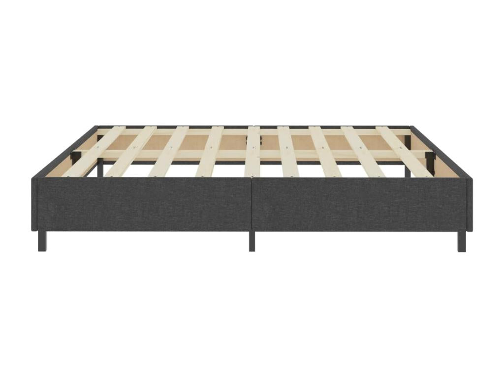 Upholstered bed base, Grey Fabric, 200x200 cm, VDDS64777