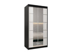 Decohaute 4 Sliding Door Wardrobe 200/100/62 2 Doors Black/White MKYS68583