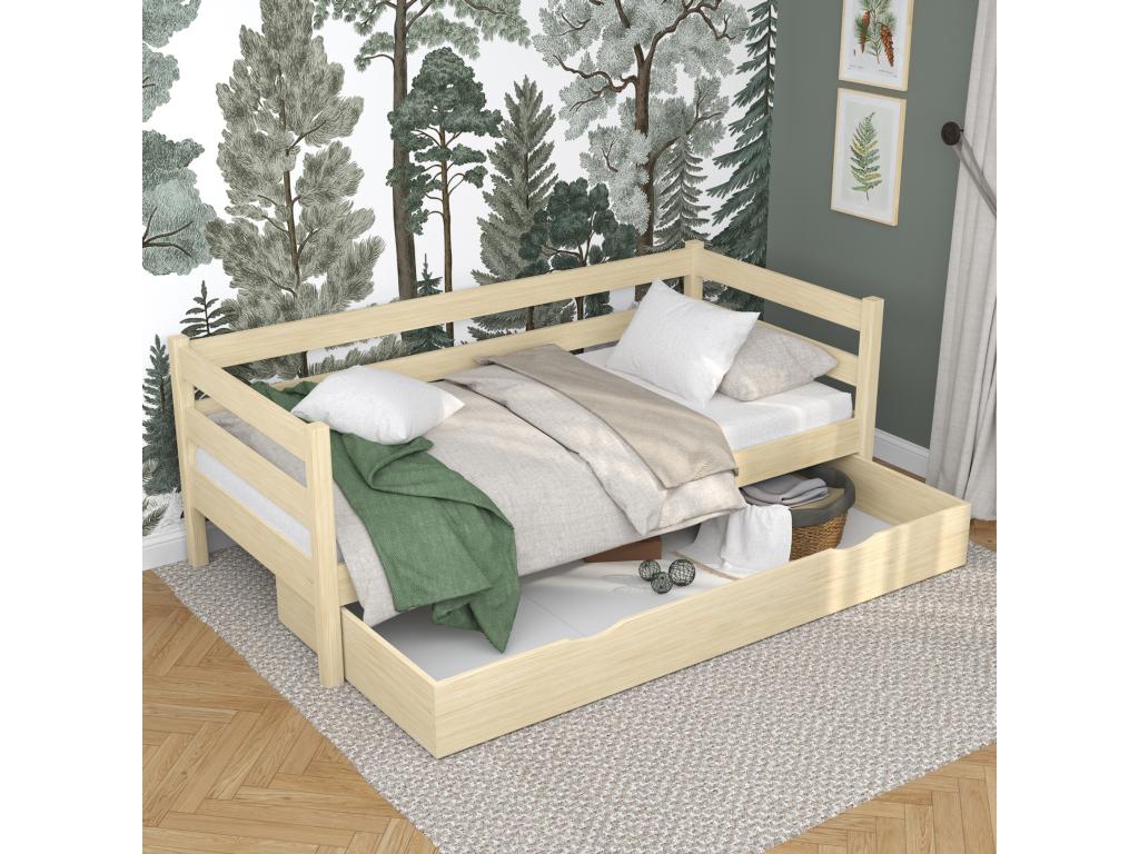 Wooden daybed - with drawer N01 Light Pine 80x200 YJTI38324