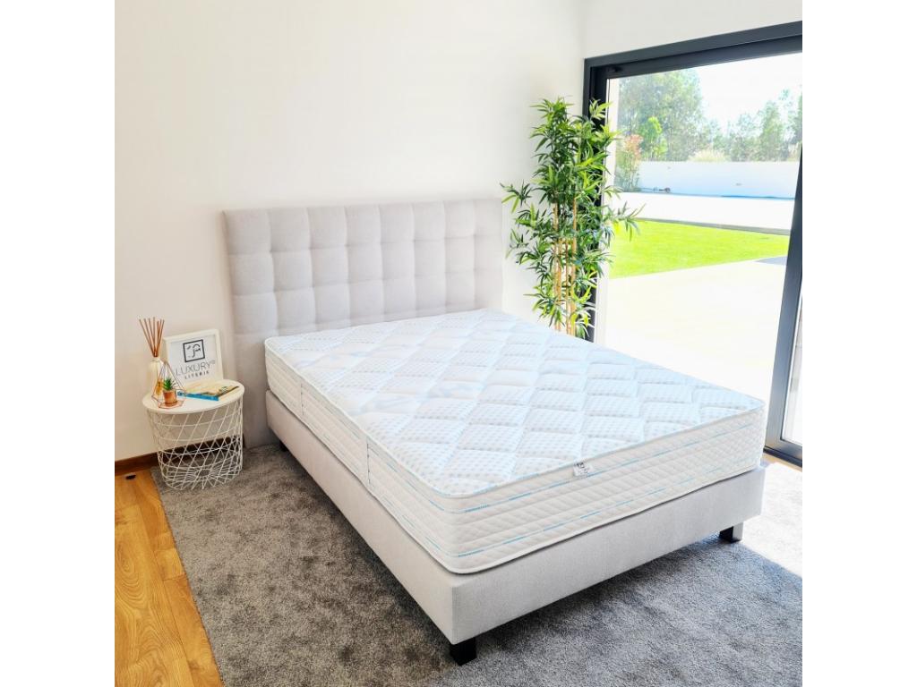 Domopure 24cm high-density foam mattress with optimal firmness, independent sleeping zones, double-sided summer/winter, 160x200cm RQMX60062
