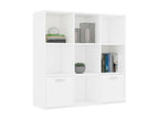 White bookcase 98x30x98 2 MSIX90435