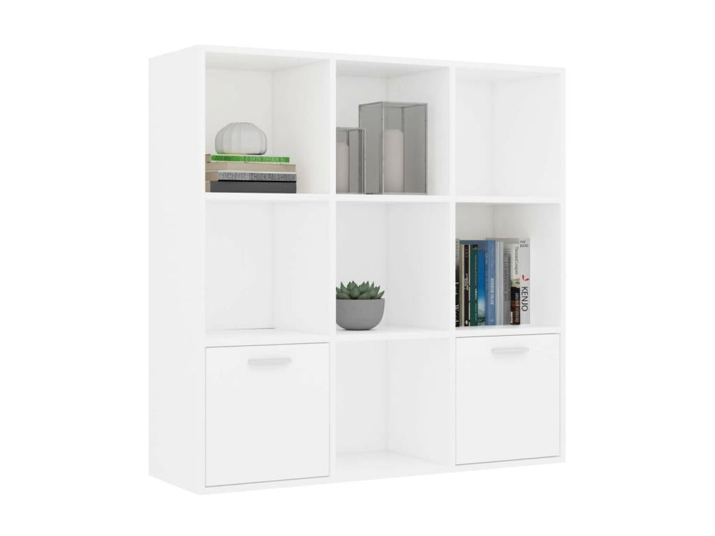 White bookcase 98x30x98 2 MSIX90435