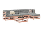 Decohaute DTDS83461 6-piece garden furniture set with cushions, solid fir wood