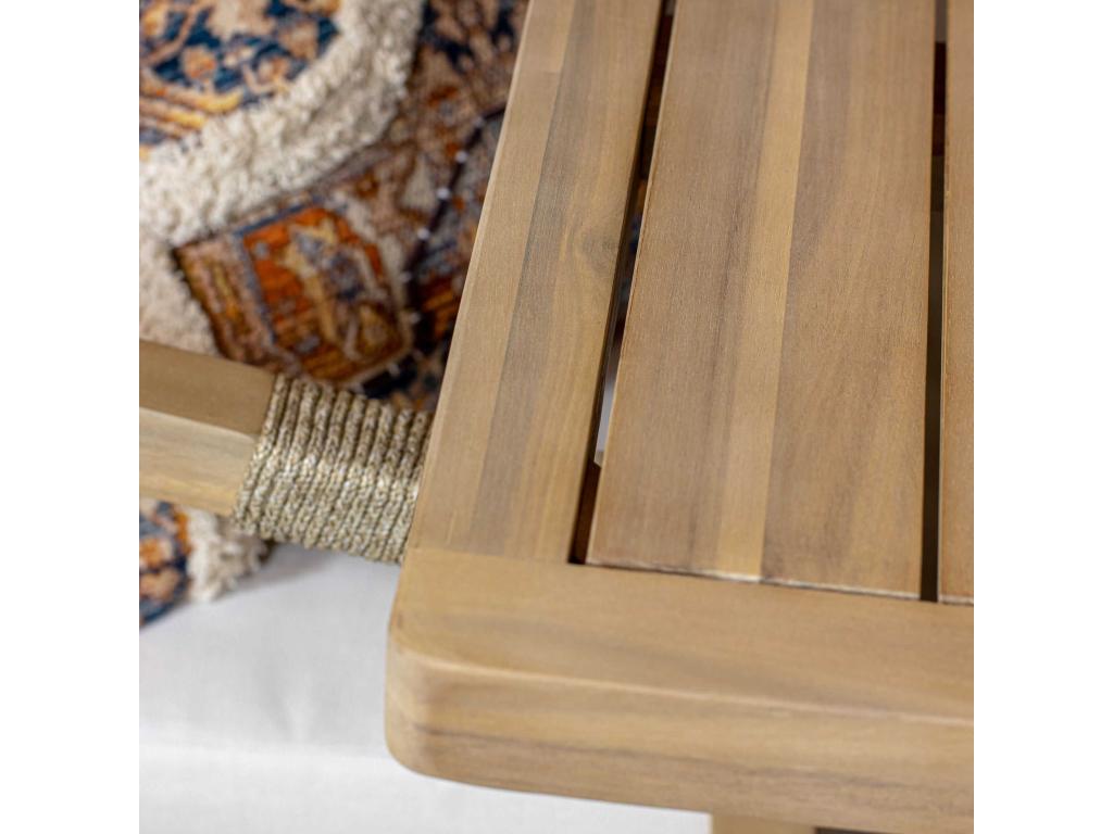 Domopure Home - Domopure 6-Seater Wooden Table and Chair Garden Set TMGF84311