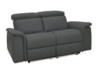 Pareli - 2-seater sofa with electric function in grey PU/leather IPOW16230