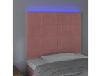 Pink LED Headboard 80x5x118/128 cm Velvet OTRW68403