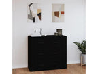 Black Buffet 80x33x70 cm Engineered Wood DZXZ42226