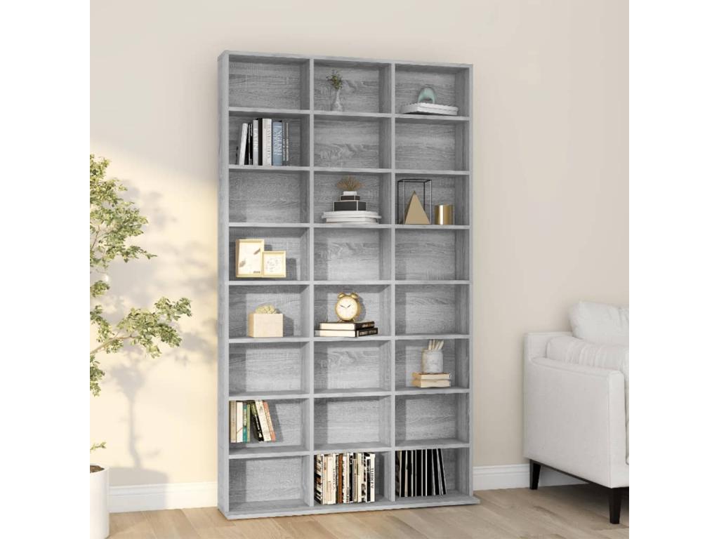 Chicyla CD Cabinet, Grey, 102x23x177.5 cm, Engineered Wood, CUJO02119