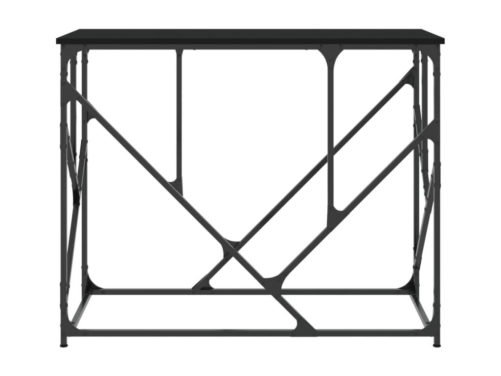 Black console table 100x40x80 engineered wood OARY49273