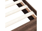 Bed frame without mattress, brown oak, 150x200 cm, IAFL55594