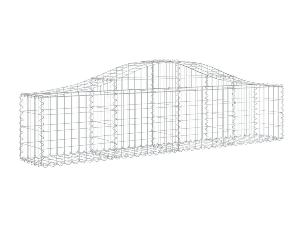 Arched gabion basket 200x30x40-60 Galvanized iron AIUI47006