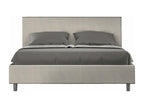 Upholstered double storage bed 160x190 Labirinto 01 white fabric Decohaute XCIO11860