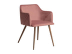Set of 2 pink velvet armchairs - Decohaute AJOM98894