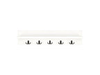 Hammarö Coat Rack with 10 Hooks, 80x13x18 cm, White, Decohaute PCCZ35265