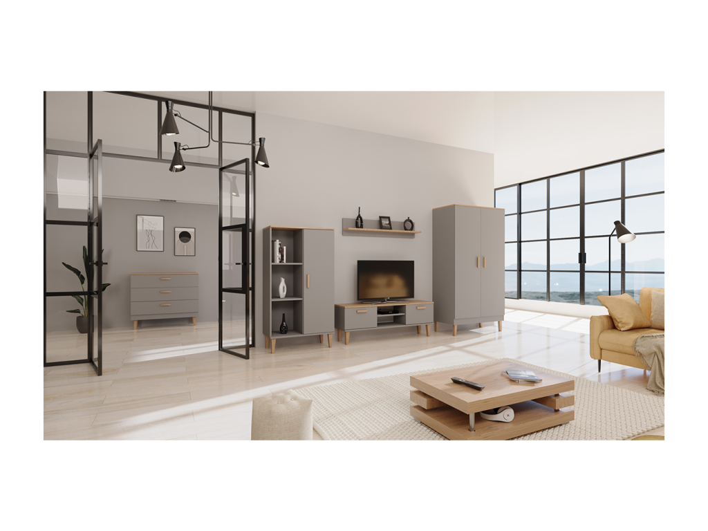 Domopure wall shelf - Grey FACS75707