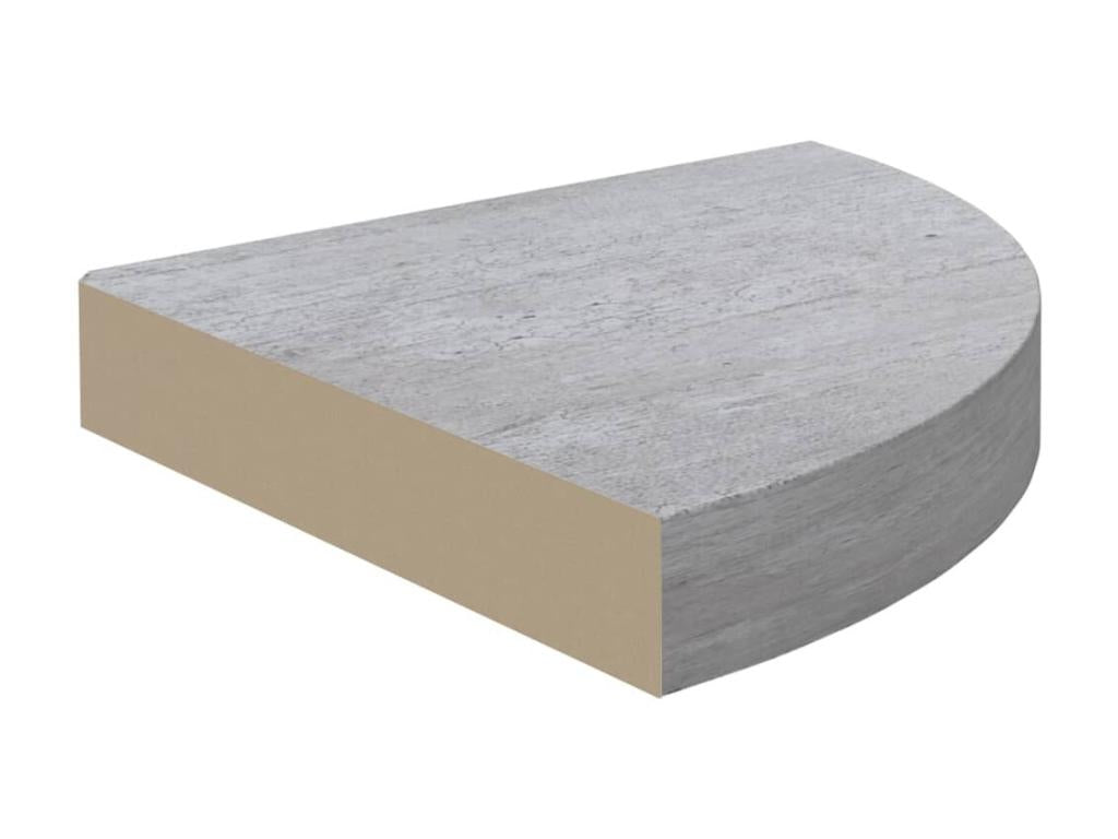 Corner wall shelf, concrete grey, 35x35x3.8 m, MDF, HCMO07884