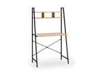 Decohaute black desk with 1 shelf, industrial style, 83 cm long, SXRH31770