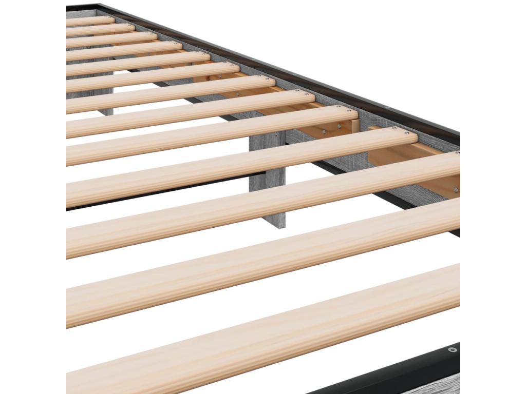 Domopure grey bed frame without mattress 90x190 cm OFRC20107