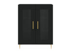 Black sideboard 69.5x34x90 cm engineered wood IKHB33754