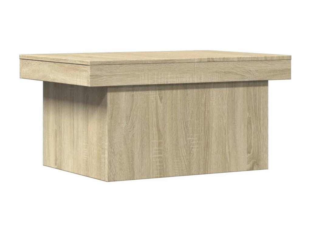 Domopure oak coffee table 100x55x40 cm engineered wood EVON48239