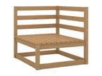 6-piece garden furniture set with cushions, solid pine wood YILG40675