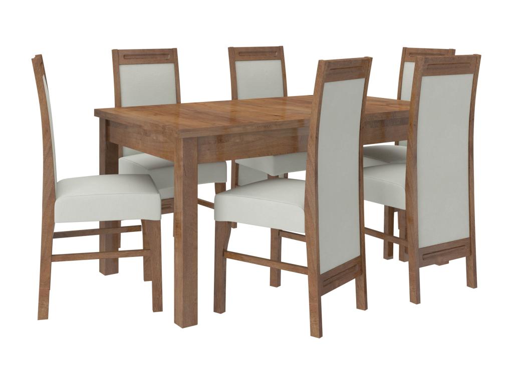 Brown wood chair with choice of fabric, Decohaute-Tissu 27111 JIGO13654