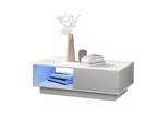 Modern rectangular coffee table with high-brightness LED lighting, 95cm diameter x 32cm high, QMRL66218