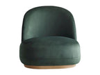 Green velvet armchair - Domopure HBMC80840