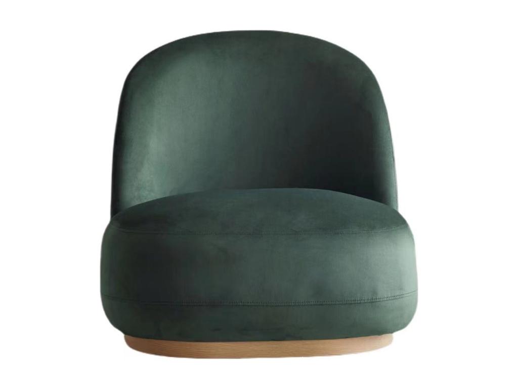 Green velvet armchair - Domopure HBMC80840