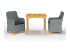 3-piece garden dining set, light grey RAQL30848