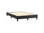 Decohaute bed base with black 120x200cm faux leather mattress WYTA07924