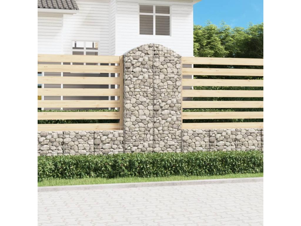 Arched gabion basket 100x30x200-220 Galvanized iron DGPM94660