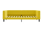 Daybed without mattress, yellow, 100x200 cm, velvet, EELA67617
