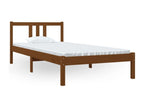 Honey Brown Solid Wood Bed Frame 90x200 cm HYJS70703