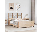 Bookshelf bed without mattress 160x200 cm solid wood TPIJ25217