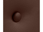 Domopure Smooth Faux Leather Headboard with Buttons 150x105cm with Legs for 150cm Beds - Chocolate AECL21431