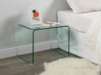 Set of 2 bedside tables - Curved tempered glass - Decohaute FONK72860