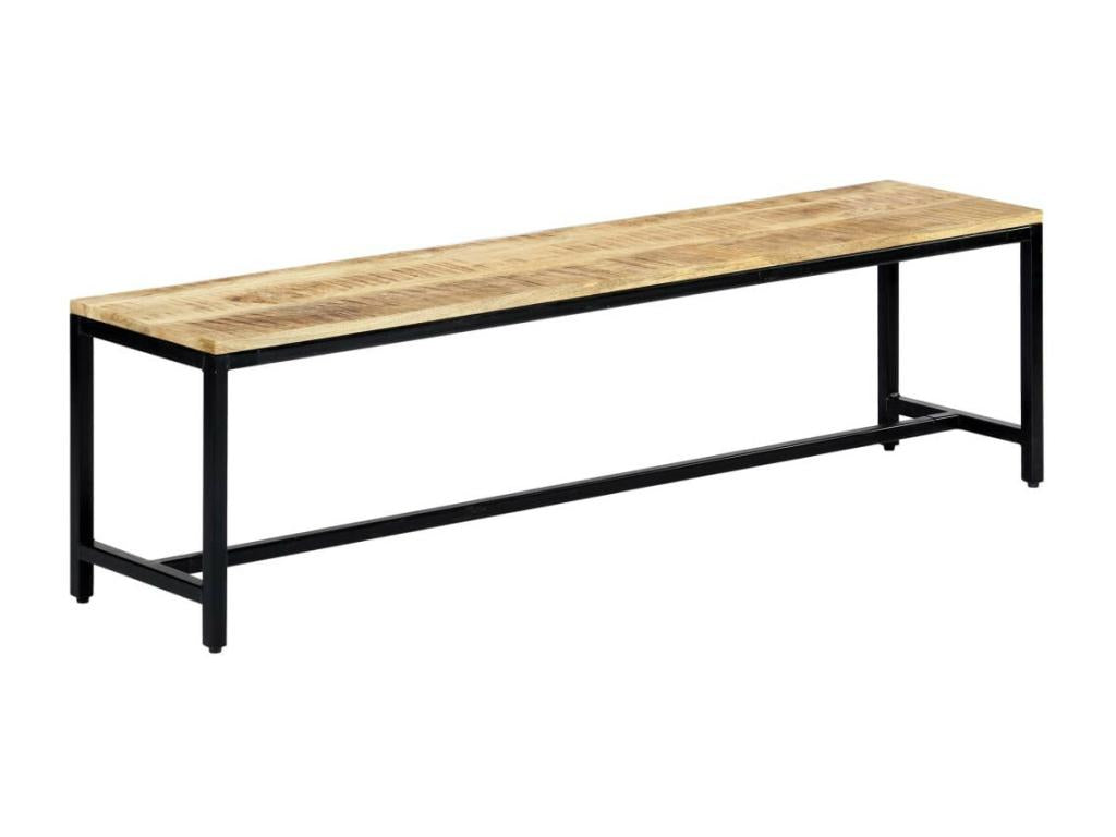Dining bench 160cm Raw solid mango wood QRFQ34764