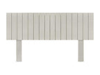 Decohaute Recycled Wood Headboard, Vertical Style, with Legs, 135x115cm, for 135cm Beds - Beige, Spiked, BYSP19171