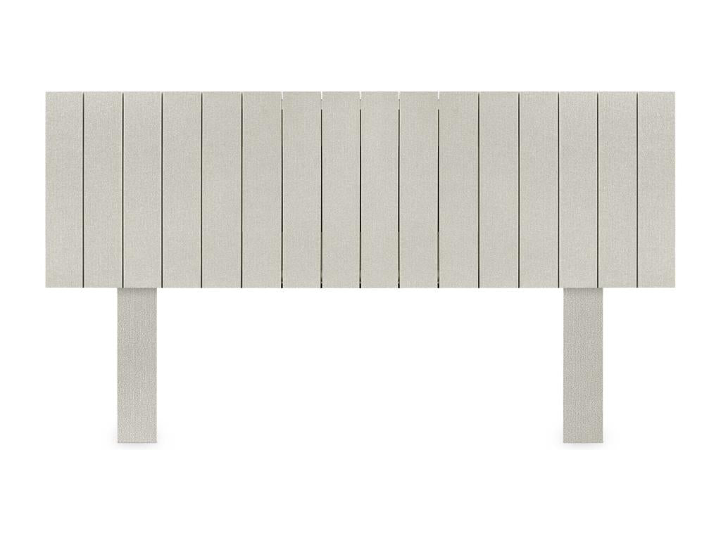 Decohaute Recycled Wood Headboard, Vertical Style, with Legs, 135x115cm, for 135cm Beds - Beige, Spiked, BYSP19171