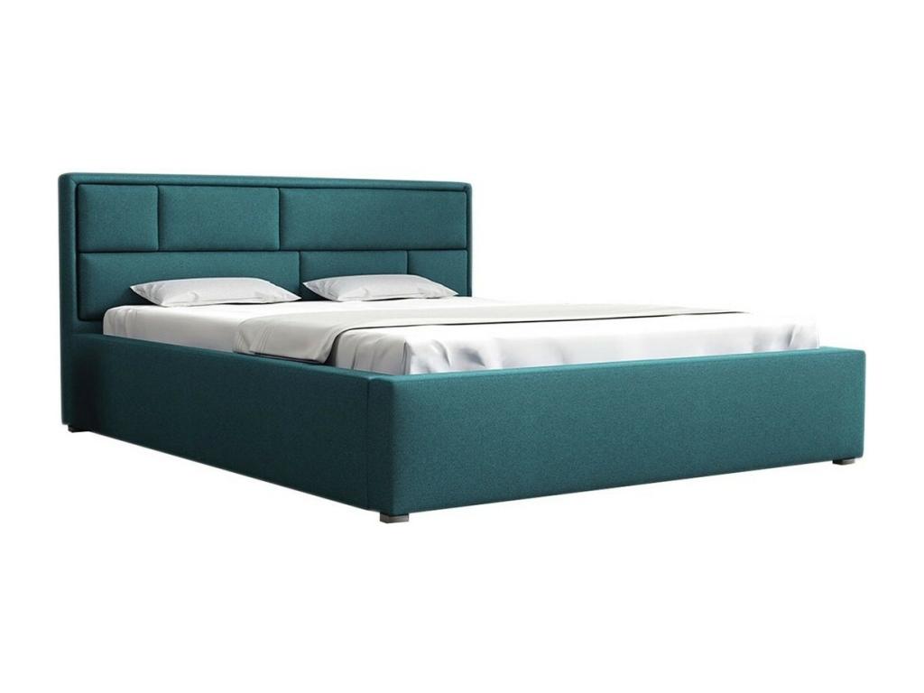 Decohaute 105 Double Turquoise Bed 180x200 Upholstered Slatted Base 200x223x93cm DEBQ60119