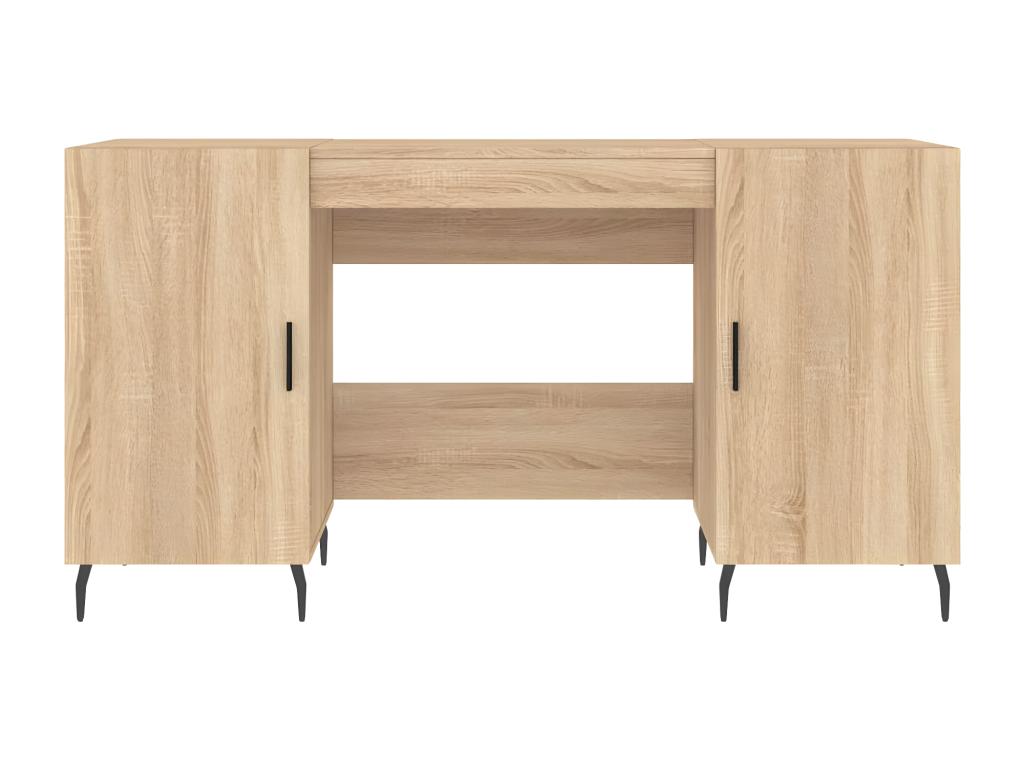 Domopure oak desk 140x50x75 cm engineered wood SZWG73728