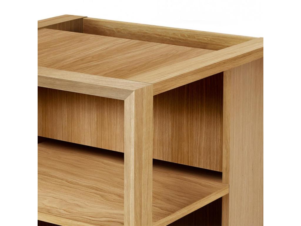 Domopure 50cm Oak Designer Side Table ETYA06300